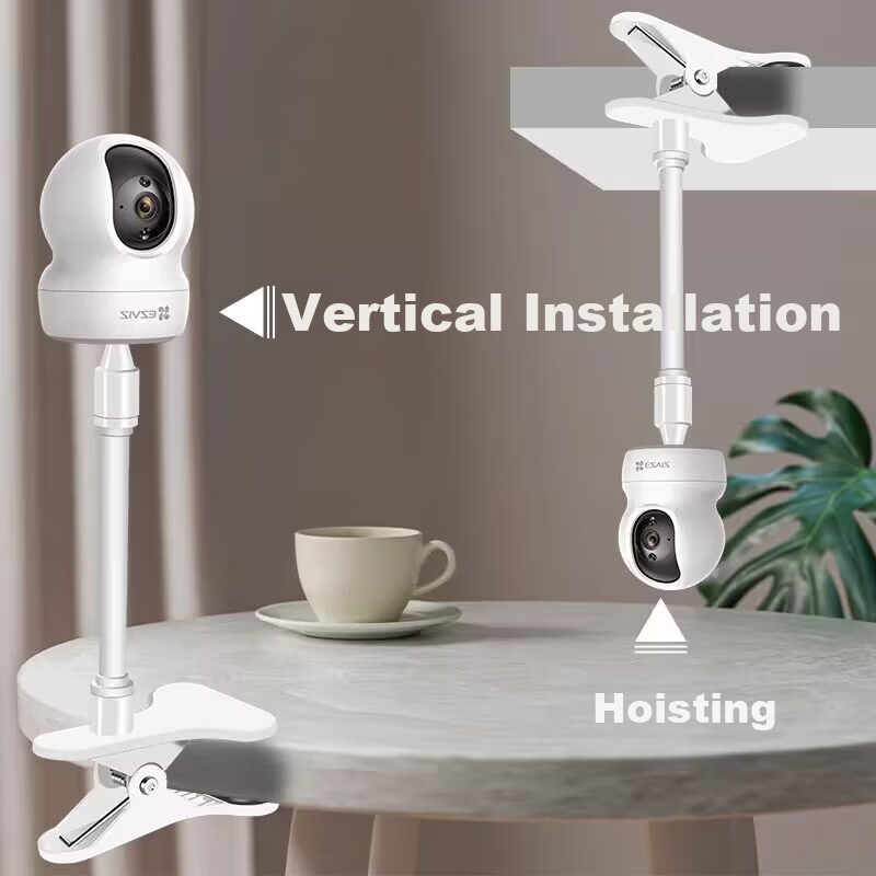 Yingqian Xiaomi Camera Mount No-Drill Bracket for 4/2/3/3Pro Gimbal/C300/C500/C700/720p Surveillance Clip Stand for Cabinet Baby Crib Side and Ceiling Installation