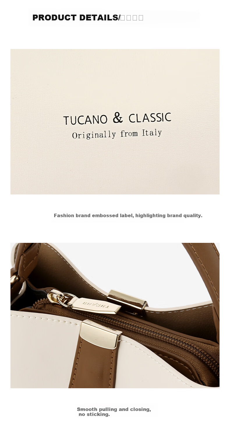 TUCANO Women's Bag 2026 New Shoulder Bag Luxury Bucket Bag Handbag Crossbody Bag Birthday Gift for Women 14