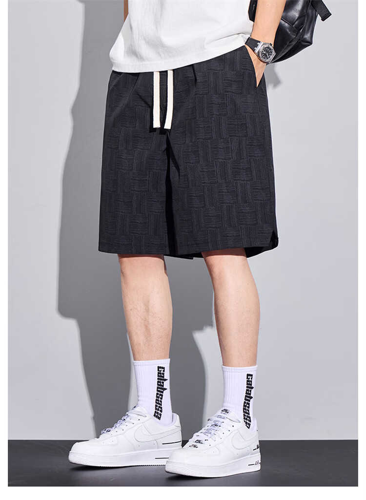 MARK FAIRWHALE Men's Summer Casual Loose Fit Breathable Thin Five-Point Shorts Sports Pants 1