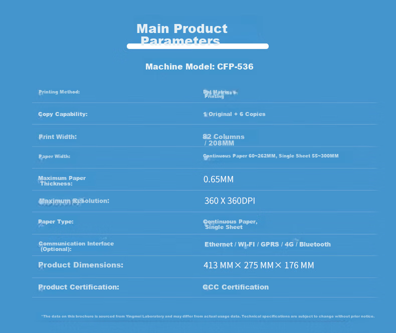 Jolimark FP-630KII+ Ultra-High High-Load Report VAT Control Invoice Inbound/Outbound Express Delivery Single 24-Pin 82-Column A3 Vertical (USB) Dot Matrix Printer 8