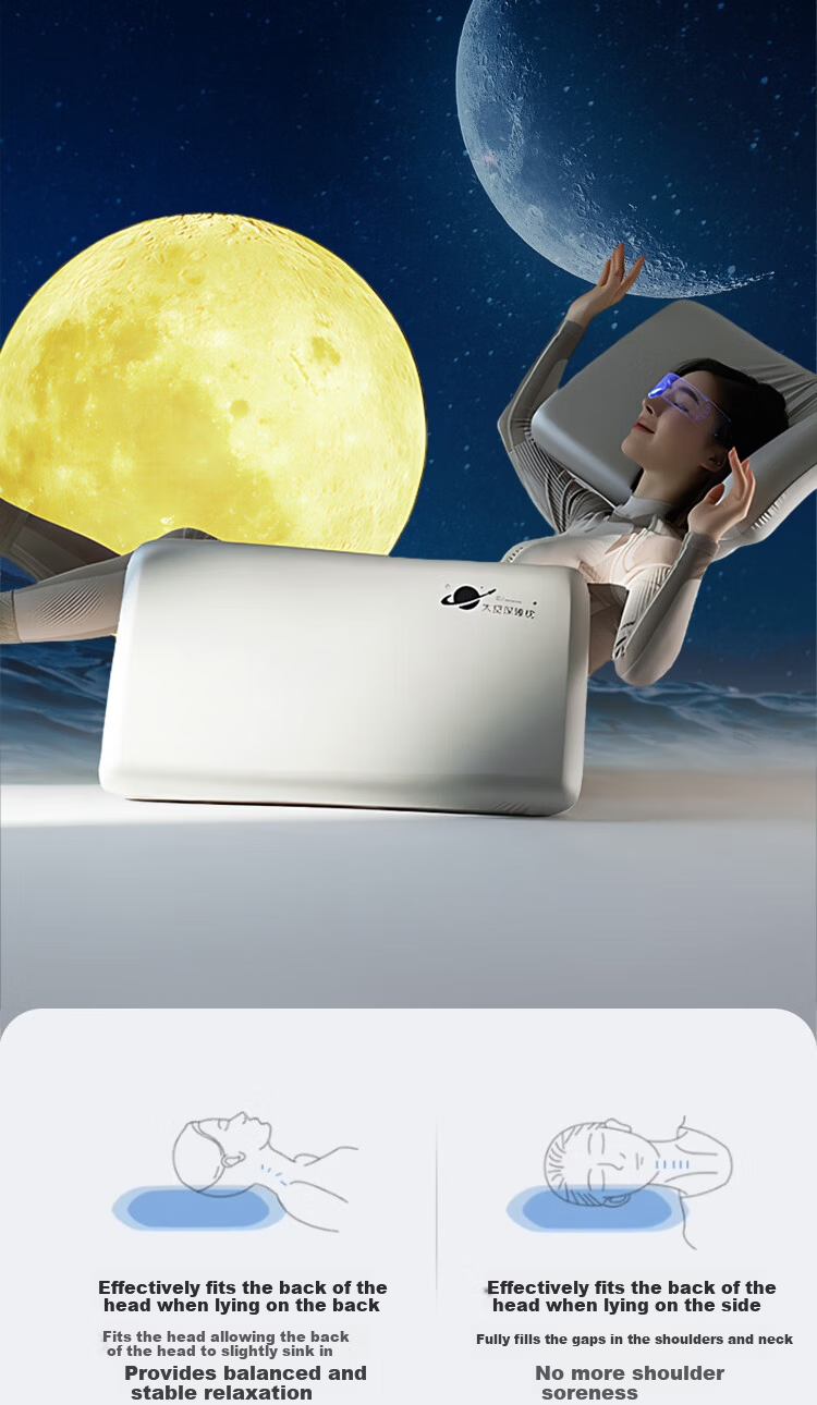 Yuan Life Double Memory Foam Pillow Long Body Integrated Memory Cotton Pillow for Couples and Families 150*35*9cm 7