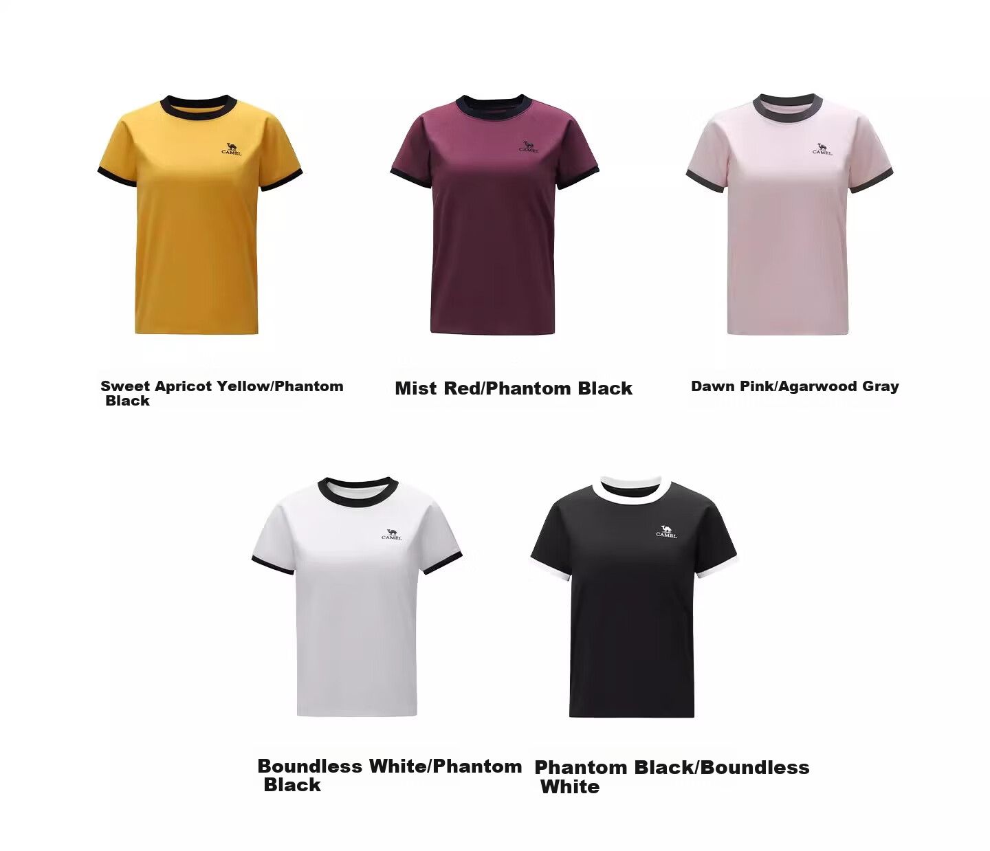 CAMEL Outdoor Quick-Dry Short Sleeve Unisex 2026 Spring Summer Breathable Sports Loose Fit Crew Neck Casual T-Shirt 9096 27