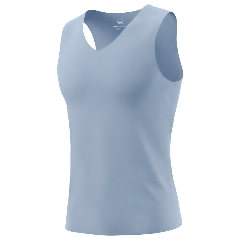 Jianyun Seamless Modal Men's Slim Fit Sports Tank Top Racerback Fitness Thin Undershirt Summer Base Layer