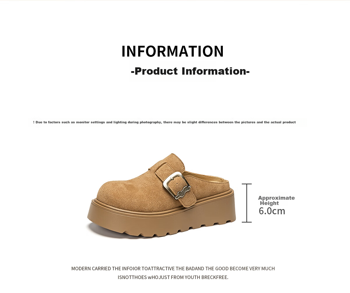 Huili Women's Shoes, Autumn And Winter Fashion Versatile Birkenstock Sandals, Thick-Soled Heightening Comfortable Non-Slip Casual Closed-Toe Slippers, Khaki, Size 38 4