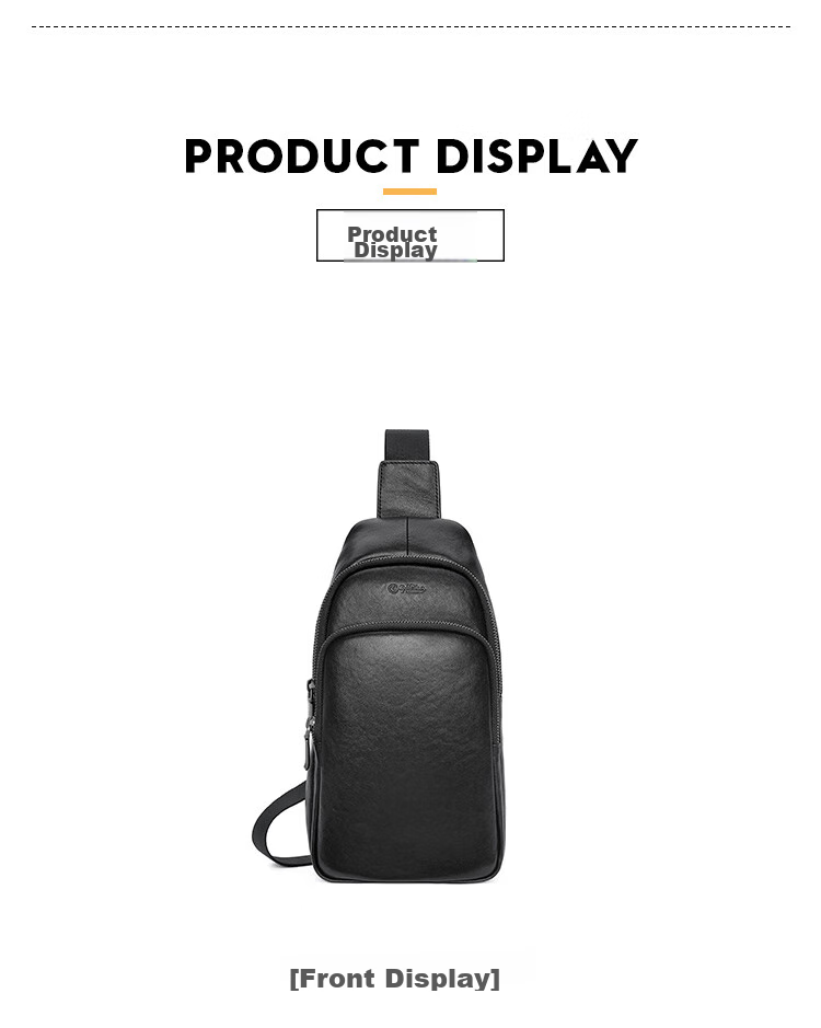 Goldlion Chest Bag, Multifunctional Men's Bag, Simple Crossbody Bag, Waist Pack, Travel Shoulder Bag, Small Backpack, Birthday Gift 19