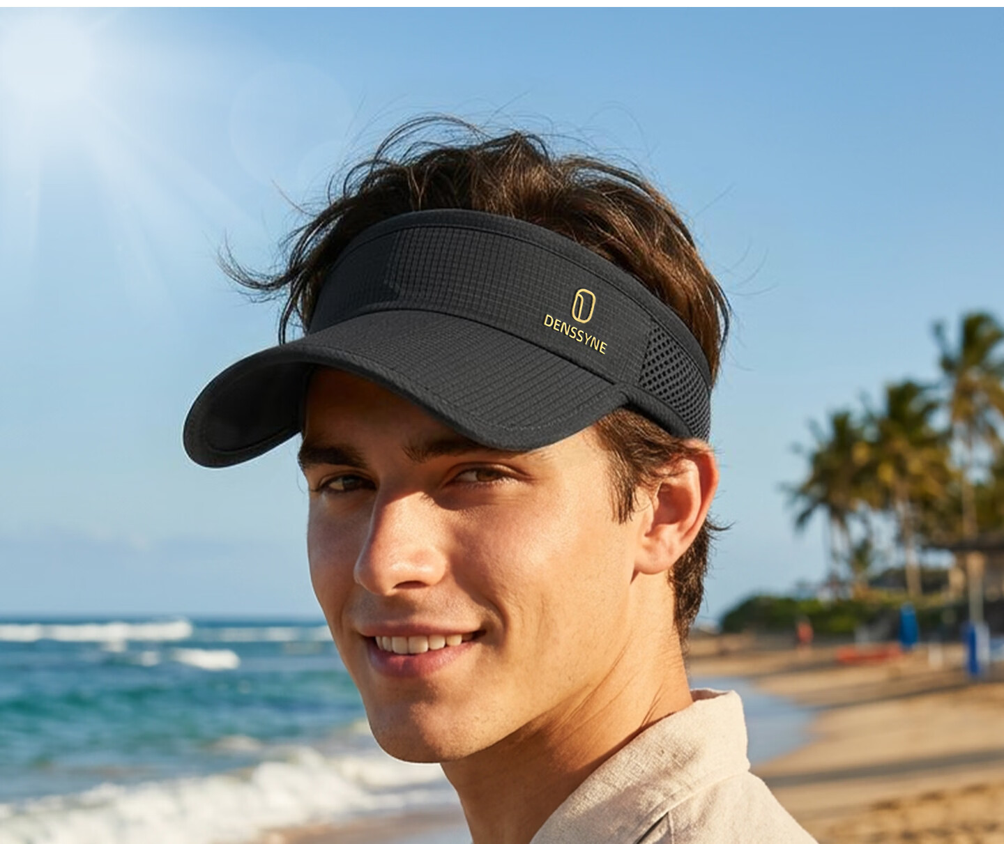 Desina Men's Summer Outdoor Open-Top Cap Hiking Trail Running Quick-Dry Sunshade Hat 6