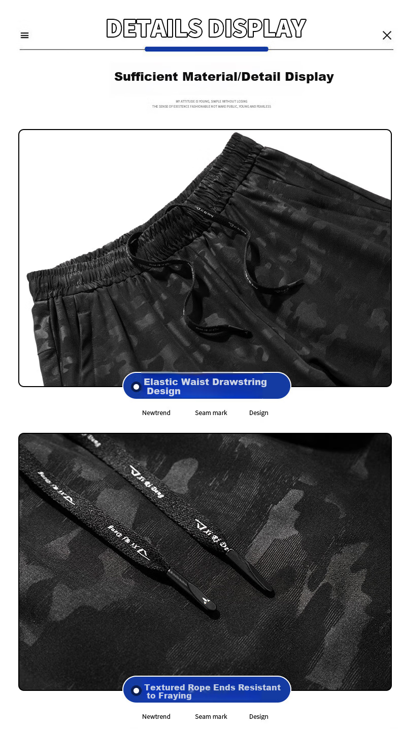 EASTERN CAMEL Men's Trendy Summer Outdoor Casual Sports Straight Five-Point Shorts Youth Loose Beach Pants 20