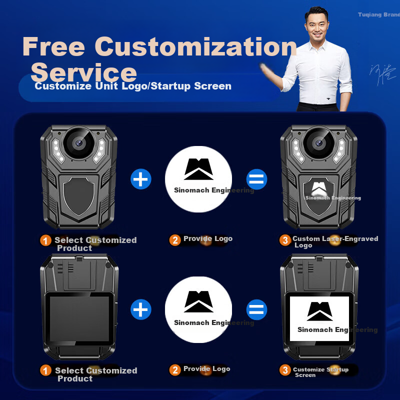 Tuqiang A7 Law Enforcement Recorder HD Portable Chest-Mounted Anti-Shake Professional Forensic Mini Audio Video Camera 64GB