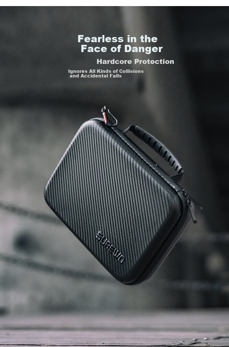SUREWO Waterproof Storage Case for GoPro DJI Action Sports Camera, Shockproof Portable Travel Protective Box for Models 13 12 11 5