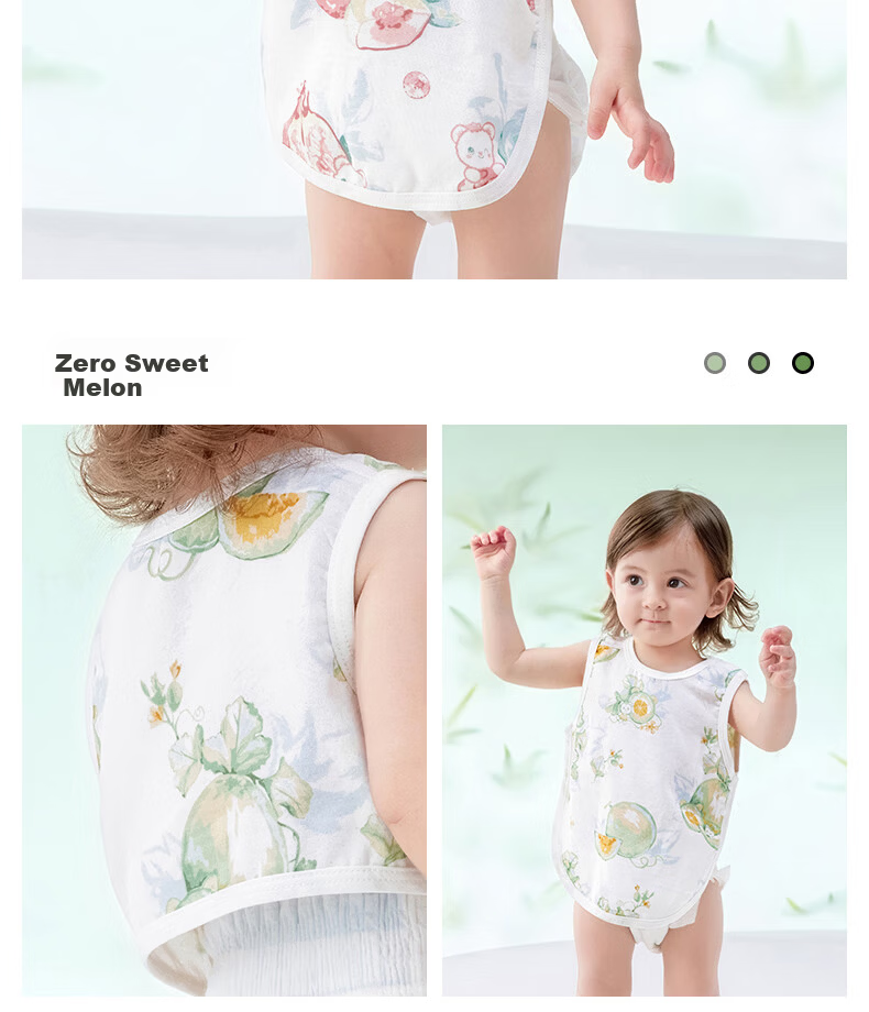 Betis Baby Belly Protector Summer Infant Bellyband Newborn Vest Gauze Clothes Cold Prevention Device 25