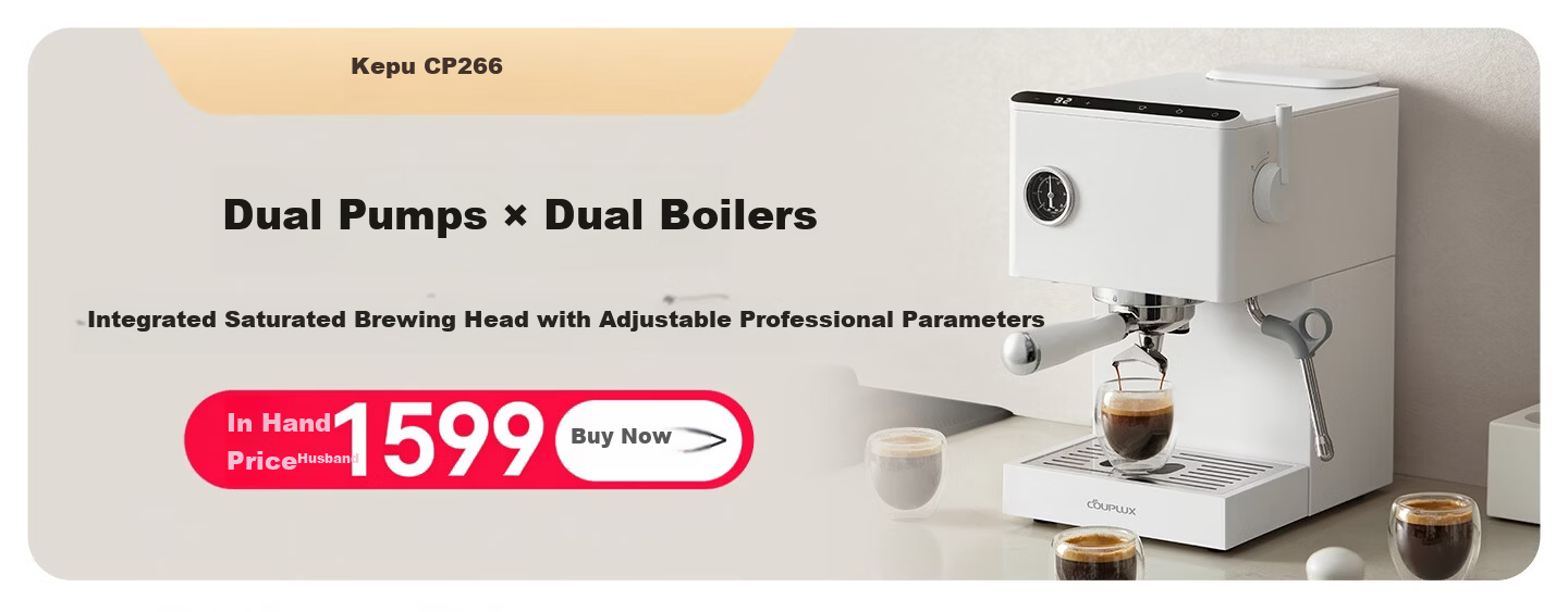 Kepura CP239 Espresso Coffee Machine Semi-Automatic Professional Home Office Small Steam Milk Frother Hot and Cold Dual Extraction 1