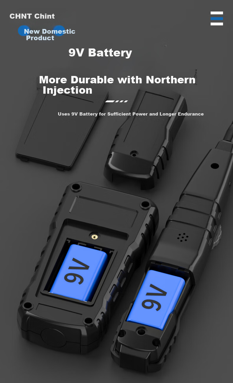 CHNT Cable Locator Electrician Network Cable Tester Wall Detector Underground Metal Detector Standard Kit 9