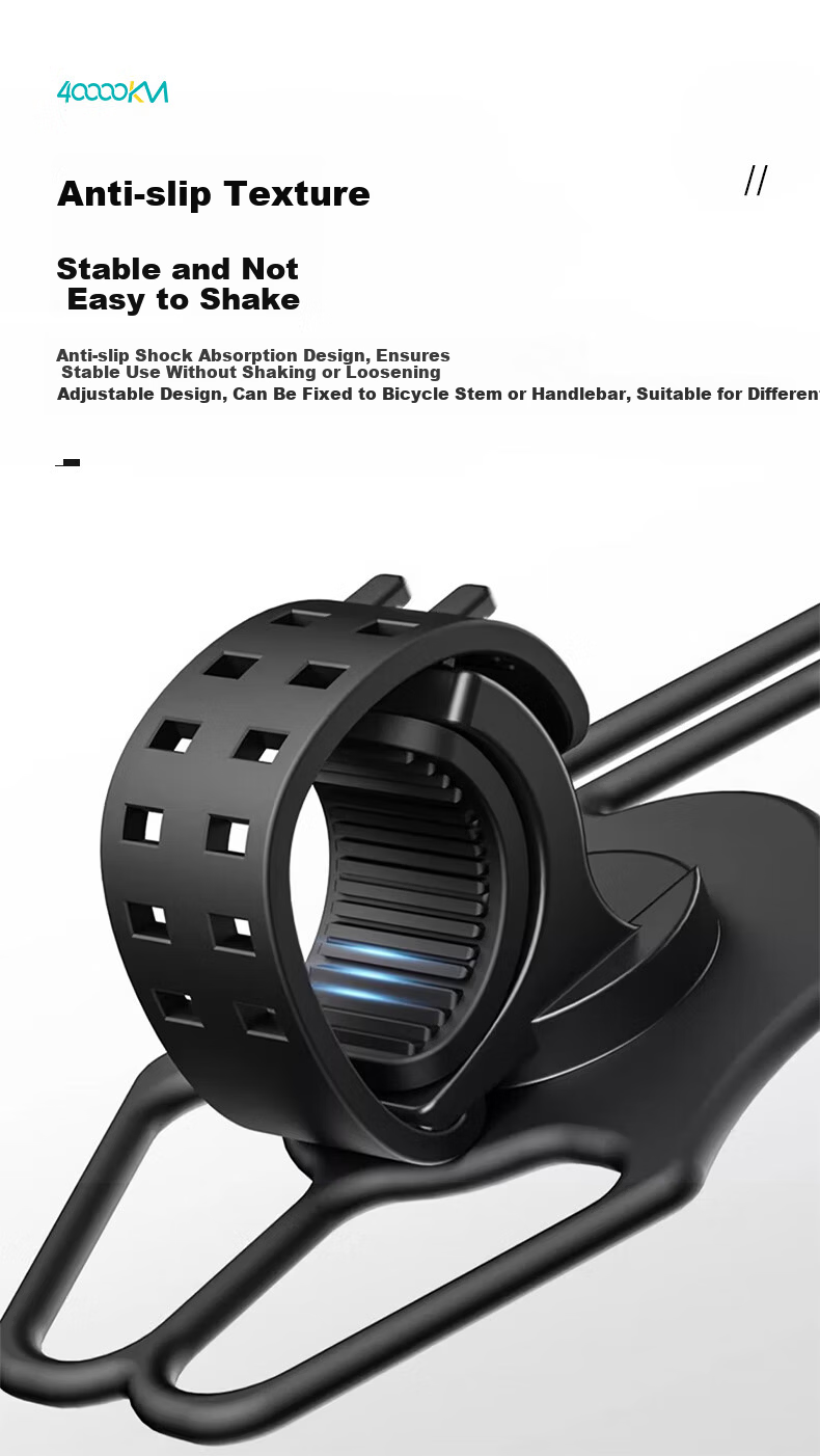 40,000 Kilometers Bicycle Phone Mount Silicone Shockproof Phone Holder for Mountain and Road Bikes Cycling Gear 12