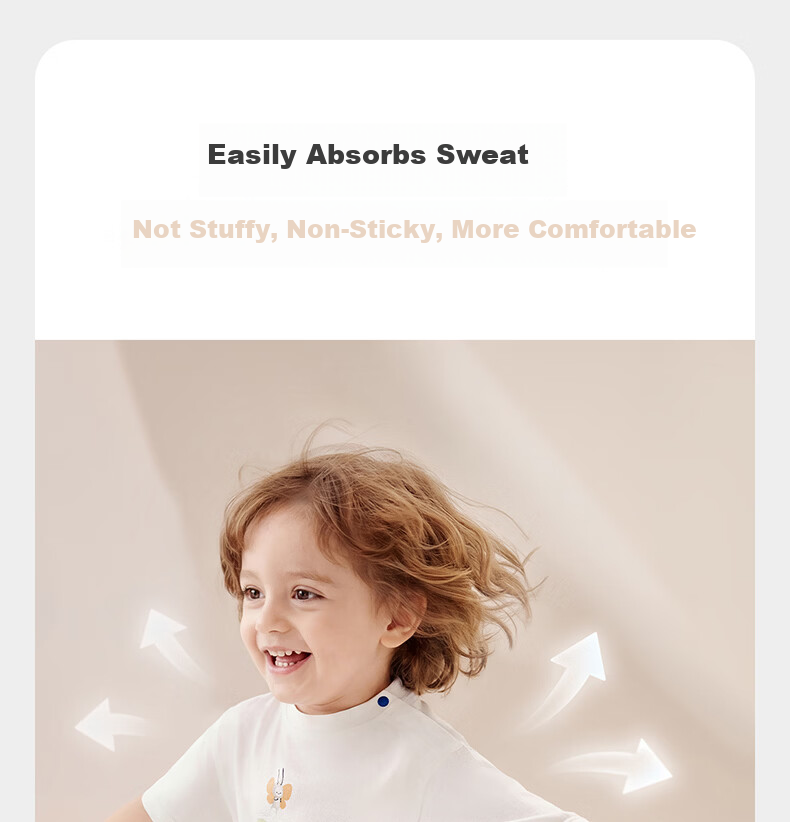 Babycare Soft Modal Short Sleeve Baby T-Shirt Boys Girls Soft Breathable Antibacterial Top Sheer Pink 73 7