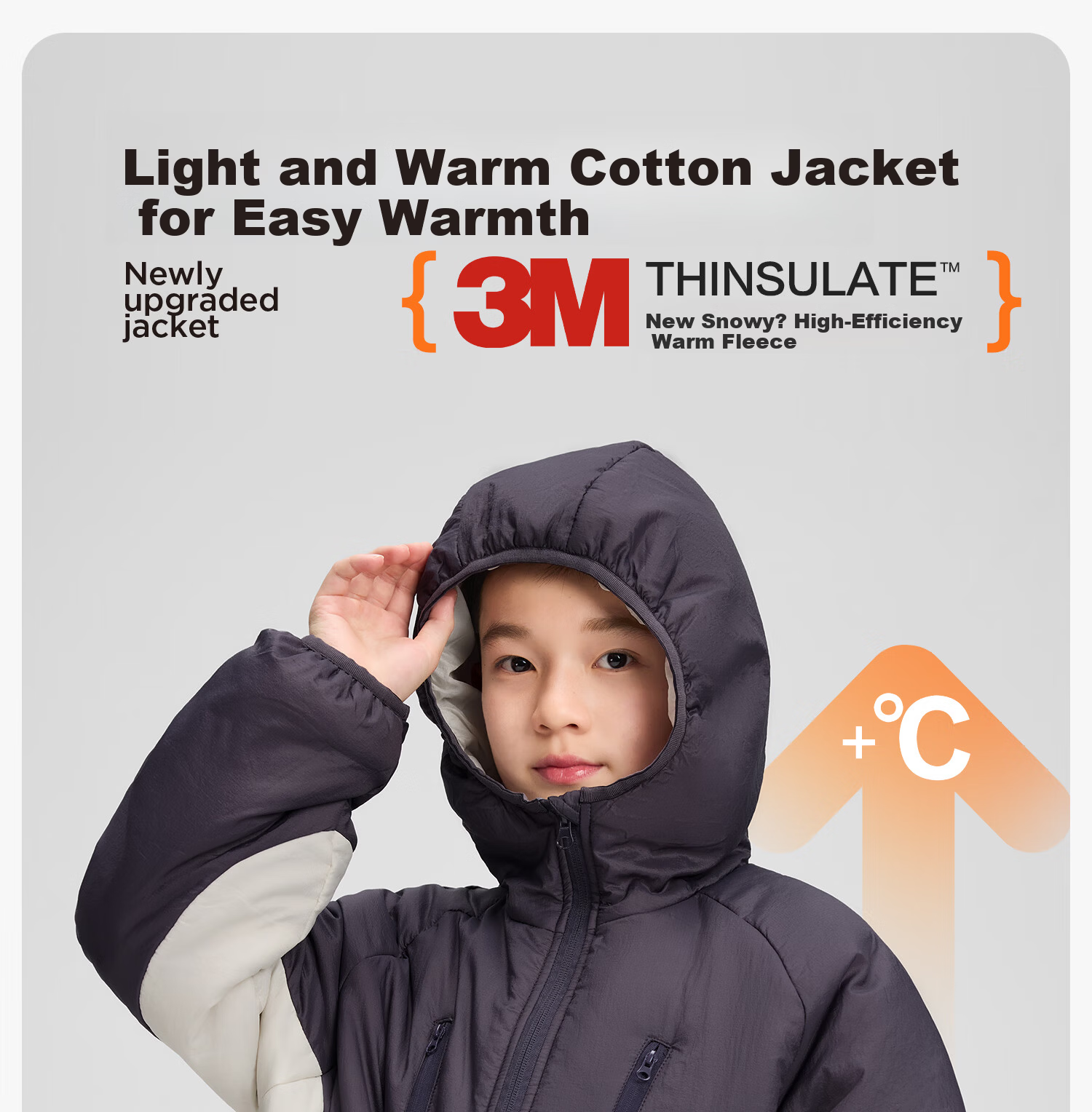 Zoxi Children's Cotton Jacket 3M Thinsulate 2025 New Winter Boys Lightweight Padded Coat Yellow-Green 130 1