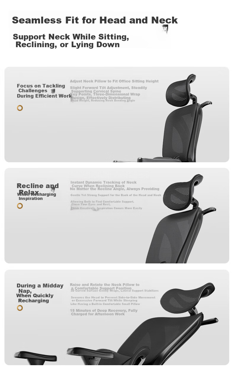 Anglan Ergonomic Chair Computer Chair Comfortable Long Sitting Office Chair Dorm Reclining Gaming Chair 9