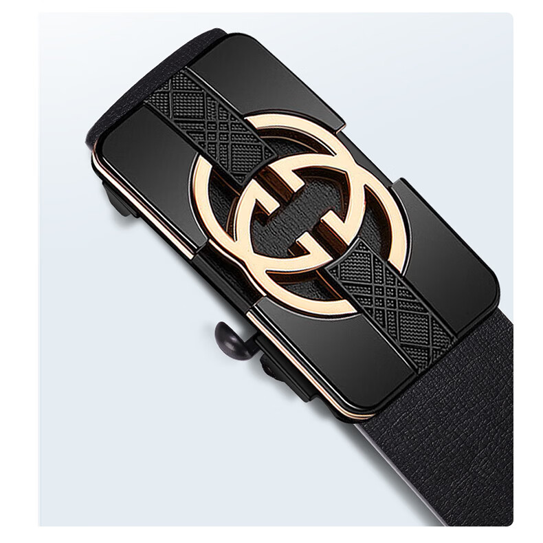 CARTELO Men's Genuine Leather Ratchet Belt Automatic Buckle Waistband Birthday Gift for Boyfriend Husband Dad Father 20