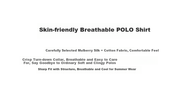 Antonio [Mulberry Silk & Long-Staple Cotton] Lightweight Luxury Classic Minimalist Polo Shirt Men's Business Casual Short Sleeve T-Shirt 2