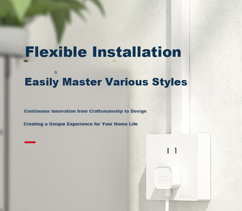 DELIXI Surface Mounted Switch Socket Large Panel 158 Series Two-Gang Single Control Five-Hole Socket 7