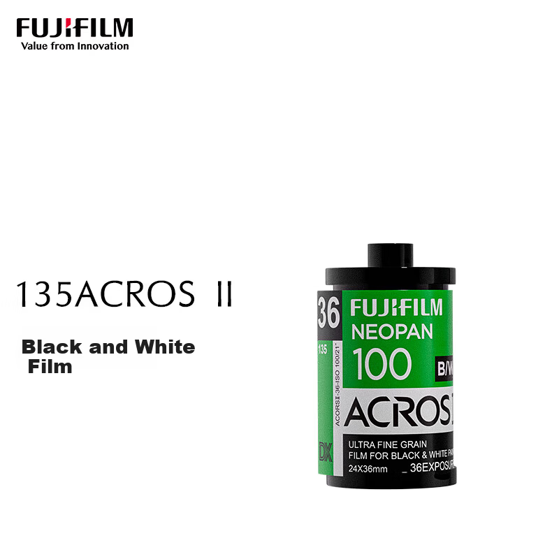 FUJIFILM ACROS 100 II 35mm Black and White Negative Film 100 ISO Black and White Film
