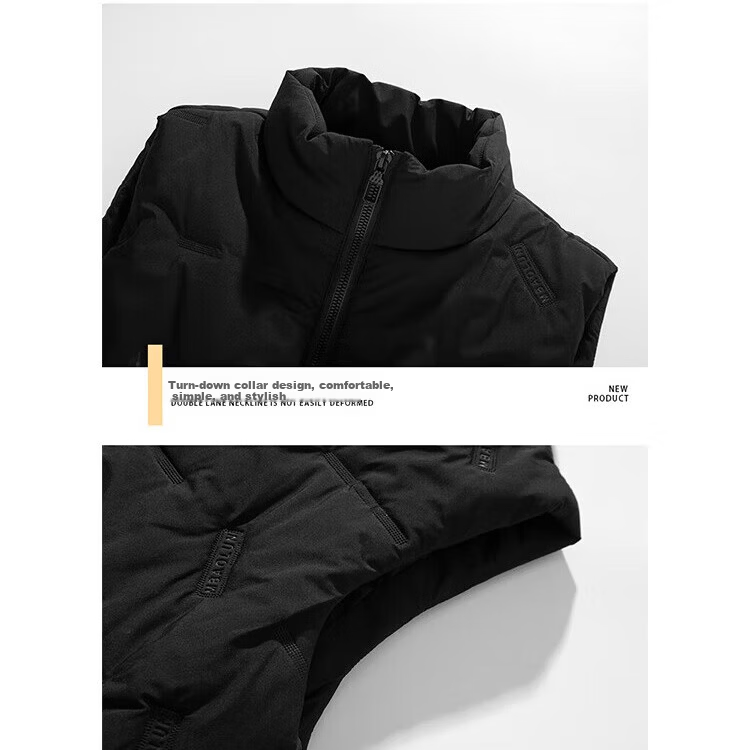 JEEP SPIRIT Men's Cotton Vest Autumn Winter Large Size Stand Collar Casual Warm Sleeveless Jacket Green XL