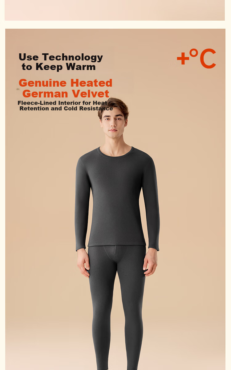 MiiOW Women's Thermal Underwear Set Autumn Long Johns Fleece Lined Thickened Warm Pants Thermal Clothing 9