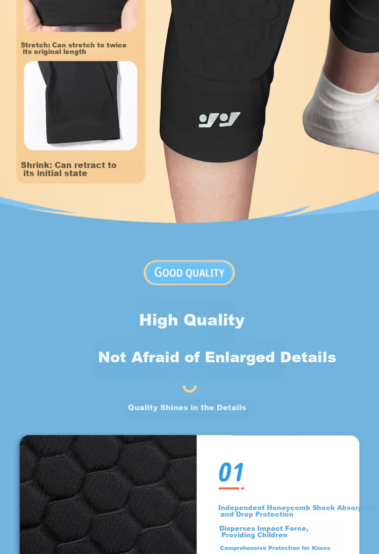 Ousen Kids Cycling Gloves and Knee Pads Set Anti-Fall Thickened Dance Knee Protection for Girls Summer Thin Version 7