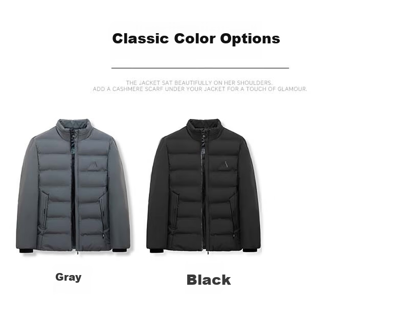 Pierre Cardin Men's Winter Thickened Cotton Jacket Mid-Young Stand Collar Warm Casual Outerwear Black 4XL 4
