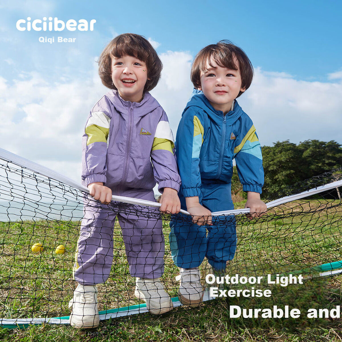 Ciciibear Boys Spring Outfit 2024 New Kids Sports Set Toddler Spring Clothes Outdoor Baby Boy
