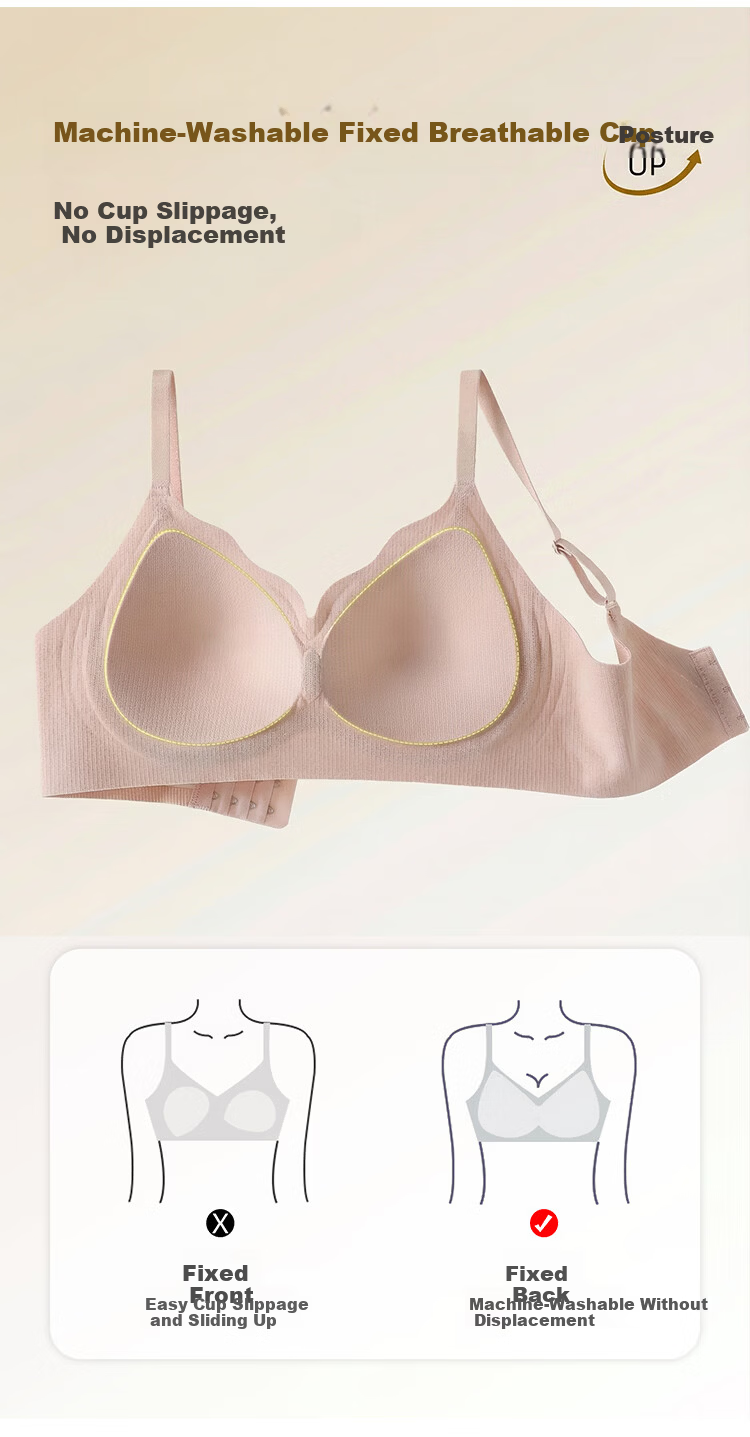 GUJIN [Anti-Gravity Lift] Women's Bra, Push-Up, Soft Support, Seamless, Invisible Foundation, Lift-Up, Side-Gathering Vest Brassiere 5