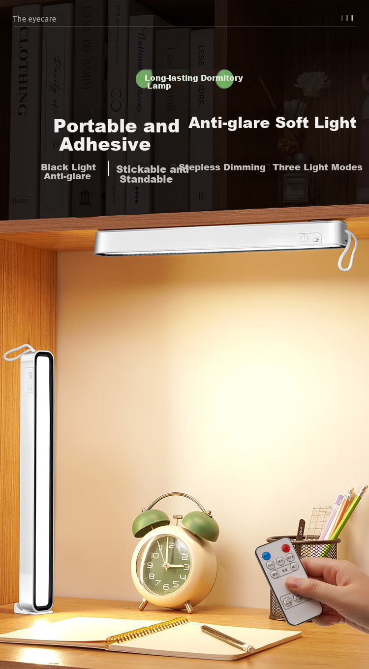 DUPAI Eye Protection Desk Lamp Study Bedroom Bedside Magnetic Student Dormitory Rechargeable Cool LED Night Light 1