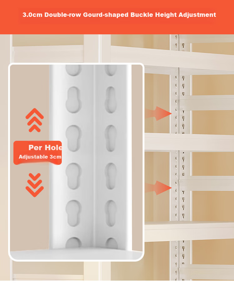 Yicai Nianhua Tool-Free Assembly Steel Multi-Layer Household Reinforced Bookshelf Storage Rack Balcony Shelf 100*30*183cm 17