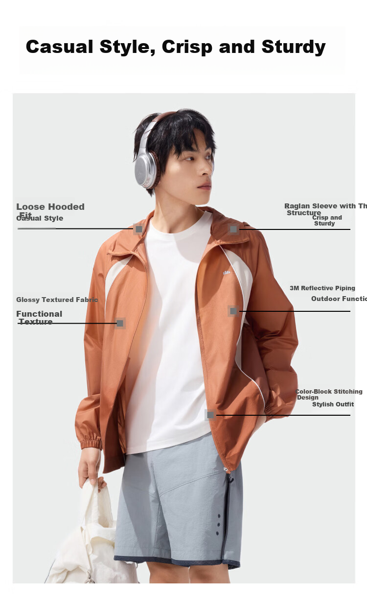 Beneunder Men's Sunscreen Jacket Skin Coat UV Protection Lightweight Water-Repellent Outdoor Fishing WR938 Cloud Gray 2XL 12
