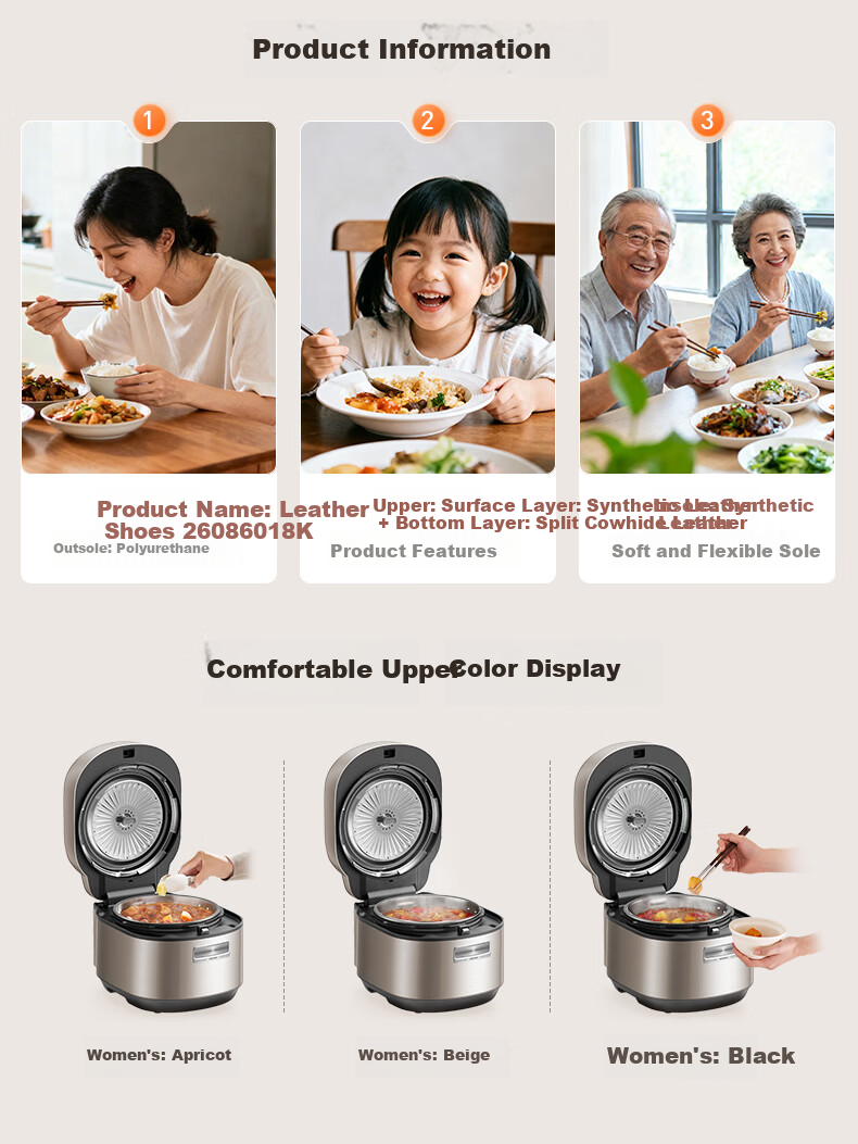 Midea IH High Power Non-Coated Pressure Cooker without Exhaust, 5L Dual Steel Inner Pot, 2200W Intelligent Reservation Multi-Function All-In Rice Cooker And Pressure Cooker for 4-6 People MY-S5175C 9