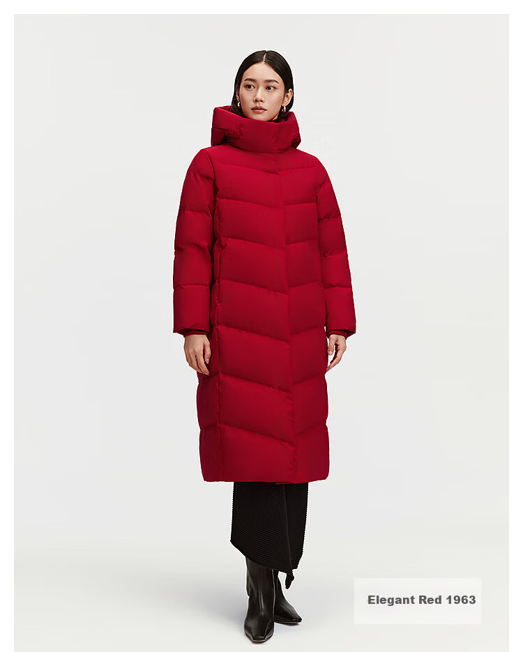 Bosideng Off-Season Women's 90% Down Oversized Extra-Long Thickened Hooded Warm Versatile Coat 13