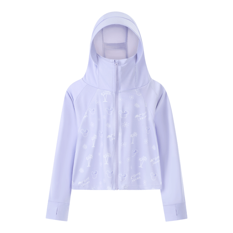 Disney Zootopia Ice Silk UPF50+ Sun Protection Jacket Summer Girls 2026 New Cool Sunproof Coat Purple 150