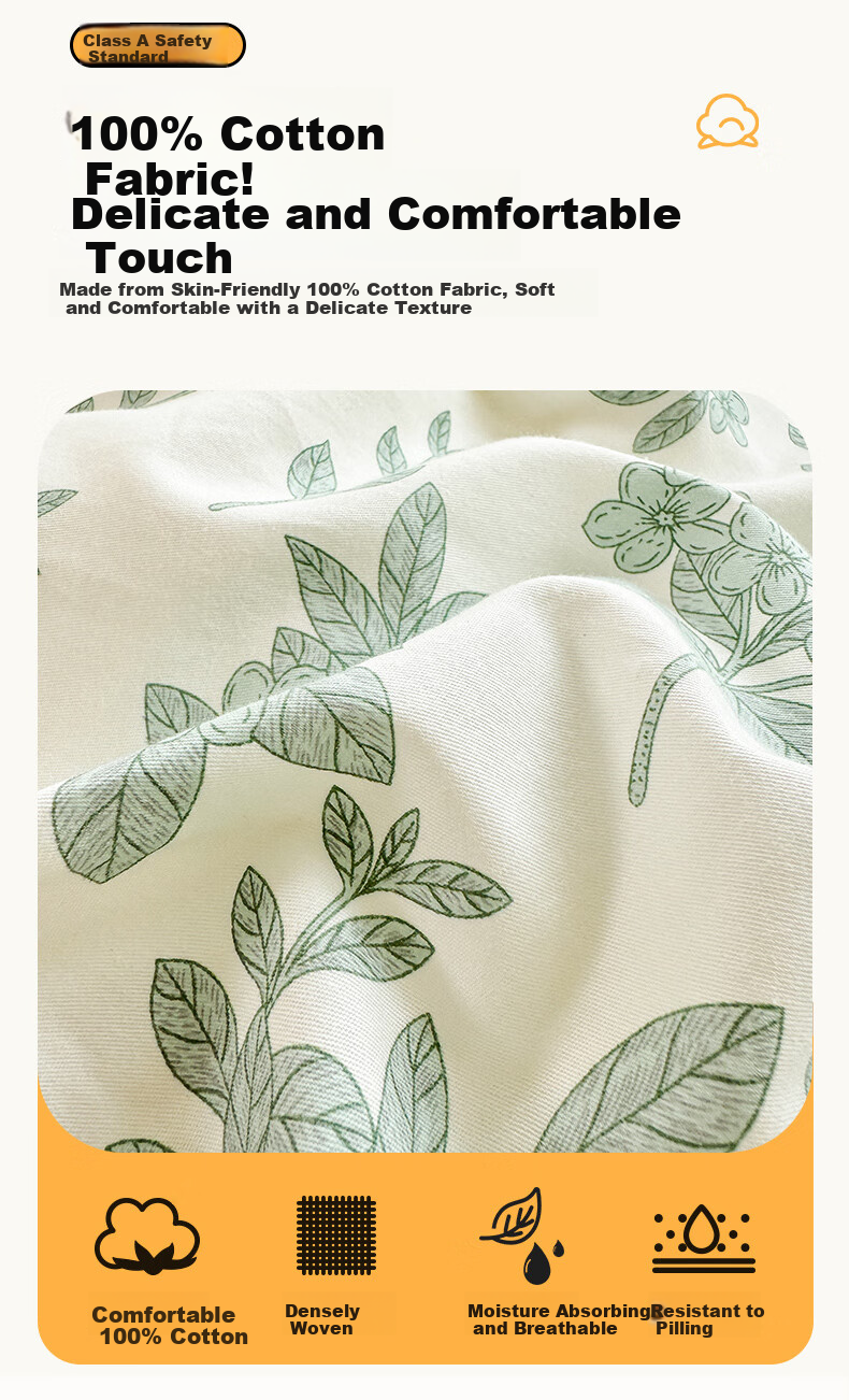 MUJI 100% Cotton A-Class Duvet Cover Single Piece Xinjiang Cotton Single Duvet Cover 180*220cm 4