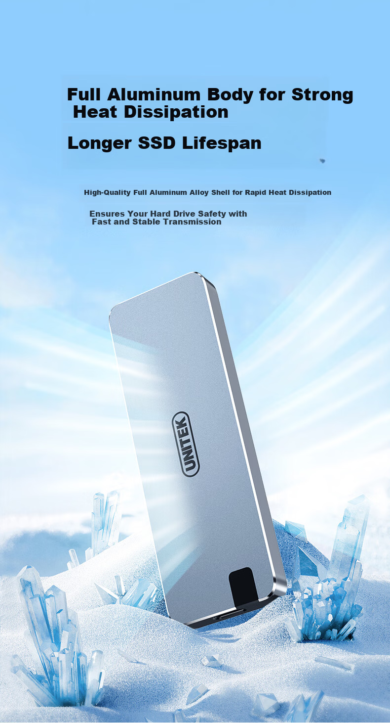 Superior 40Gbps High-Speed Hard Drive Enclosure Camera CFxB4.0 Card Reader 2-in-1 Transfer and Read M.2 SSD External Hard Drive Enclosure Computer External Hard Drive Reader R1024A 5