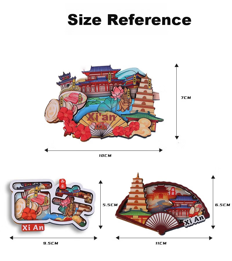 Jucai Sanya City Refrigerator Magnet High-Value Creative Cultural Travel Souvenir Gift Creative Wooden Refrigerator Paper Film Decorative Magnetic 3D Stereo Premium DIY 4