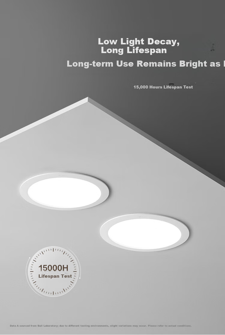 BULL TL04 Embedded Downlight MT-L011A-AS Ultra-thin 11W 5-inch White Light 6500K Opening 110-125mm 6