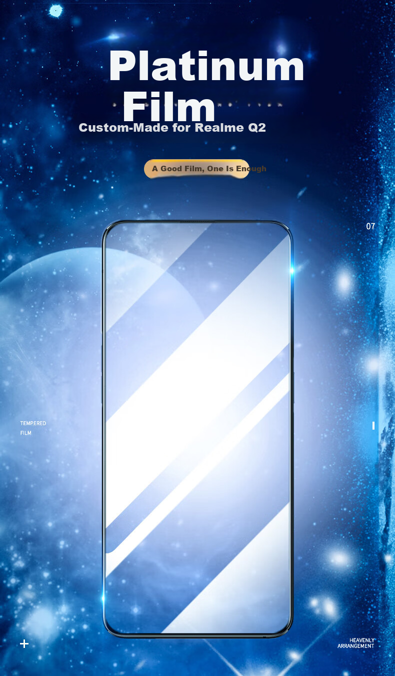 Fangfei Planet [2-Pack] Tempered Glass Screen Protector for OPPO A6s Pro, HD Anti-Fingerprint, Drop-Resistant, Dust-Free Installation Box 1