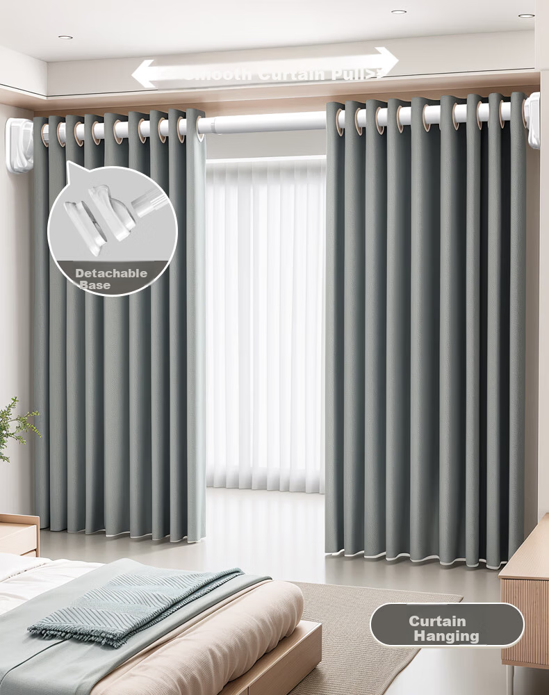 Cobbe No-Drill Retractable Clothes Drying Rod, Universal Collapsible Rod, Clothes Drying Rack, Suspended Support Pole, Drying Rod, Curtain Rod, Roman Rod 8