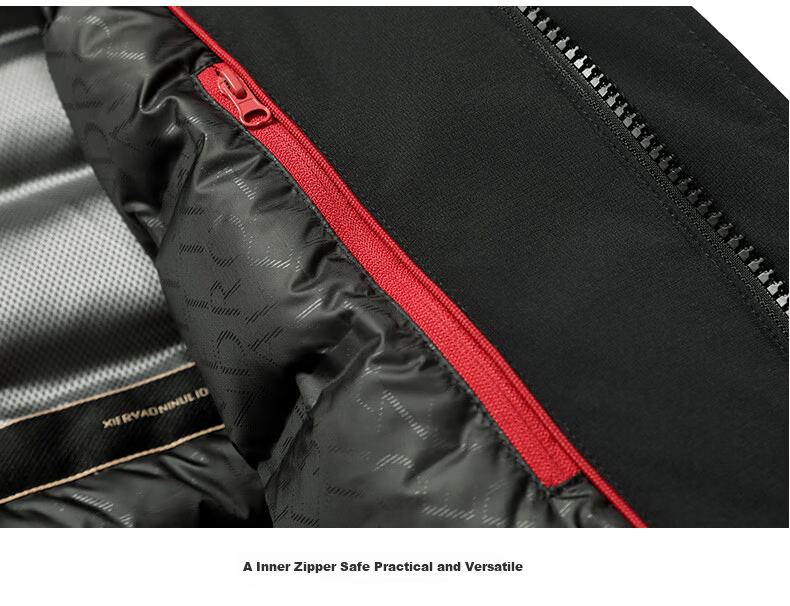 Snow Flying 90% Down Men's Winter Extreme Cold Mid-Length Hooded Casual Workwear Jacket with Fur Collar 190 11