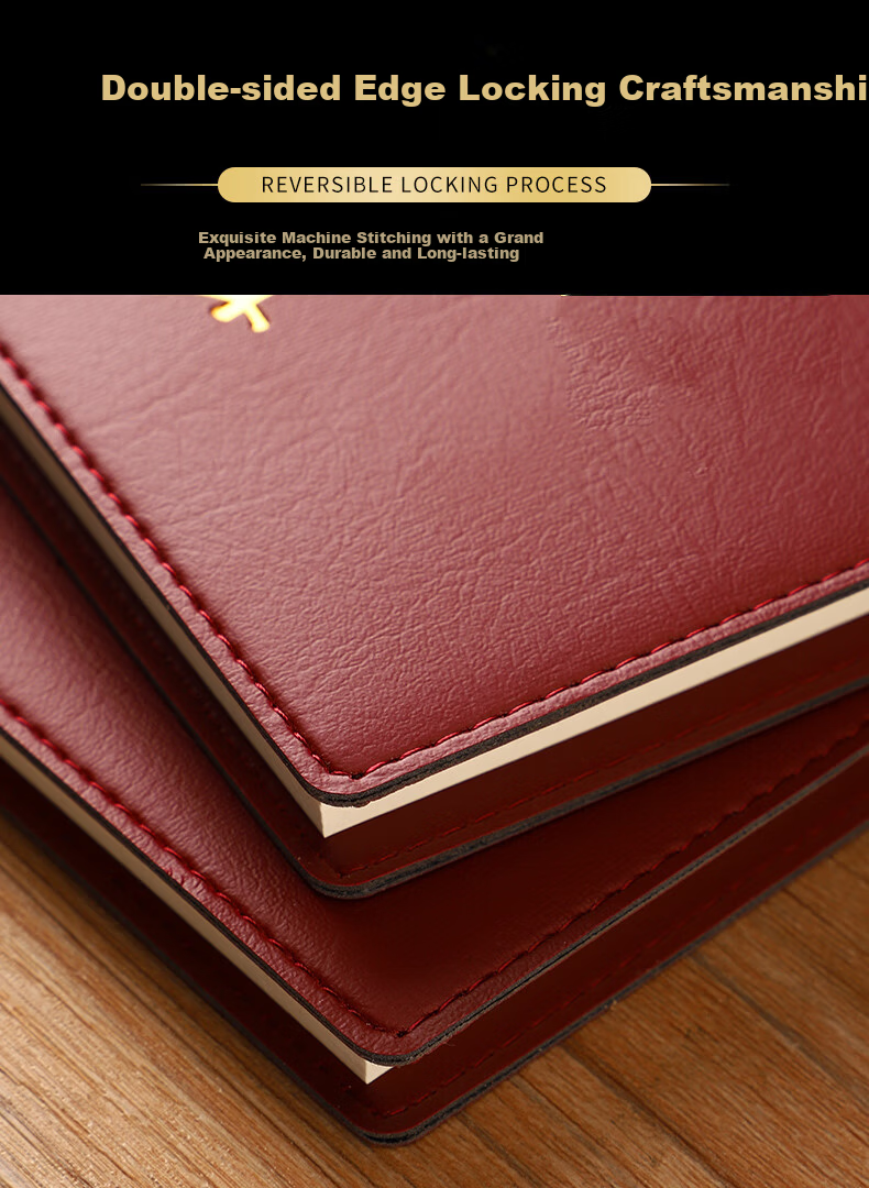 Elifo A5 Party Member Study Notebook 2026 Party Member Notebook Party Building Record Book Party Class Work Meeting Notebook Brown 1 Pack 6