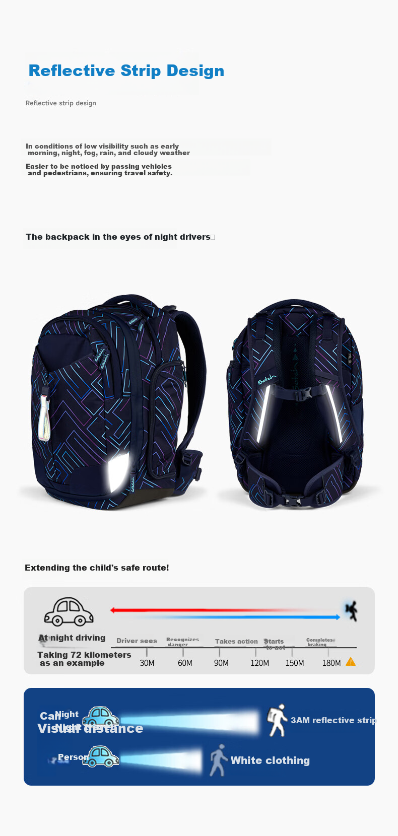 Got Ya Satch, Gosa Chi Middle School And High School Student Lightweight Backpack with Large Capacity And Spine Protection, Double Shoulder Bookbag 7
