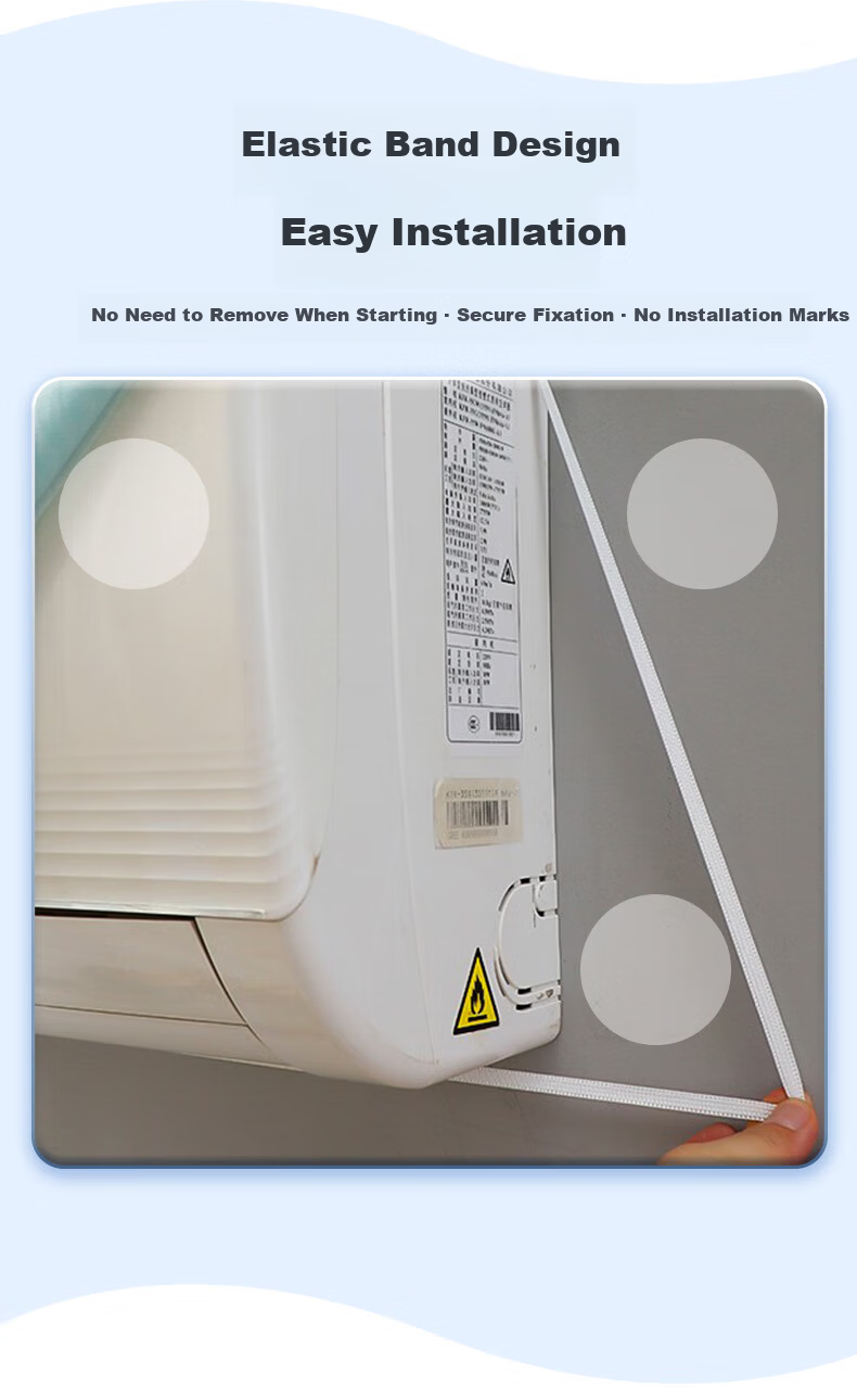 Lelandi Air Conditioner Dust Cover, Universal Disposable Wall-Mounted Cover for 1-2 HP Units, Fully Enclosed Astronaut Air Conditioner Cover, Pack of 10, L1160 5