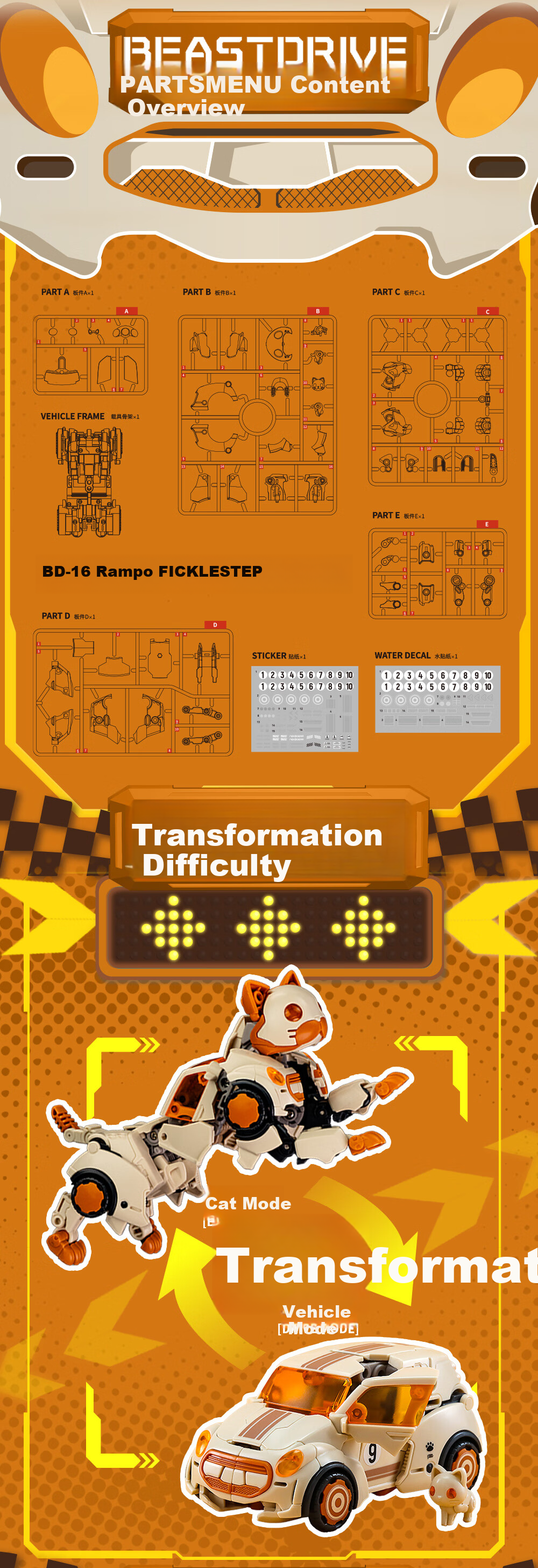 52TOYS Mengshou Xiaochuoxing-Jojo2.0 Transforming Toy, National Creation Mecha, for Ages 14 And Above, Mid-Autumn Festival Gift 3