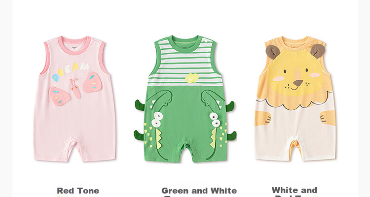 BALABALA Children's Clothing, Baby Romper, Newborn Onesie, Outdoor Baby Clothes, 2026 New Summer Style, Cute Animal Desig 12