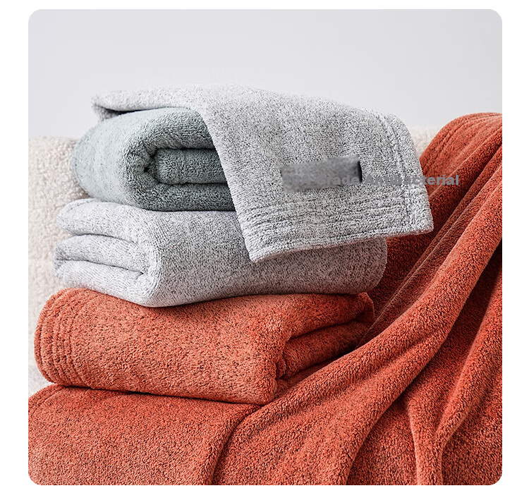 Bamboo 100 10A Antibacterial Cloud Fleece Thickened Large Bath Towel Absorbent Non-Shedding Bath Towel 70*140cm Red 5