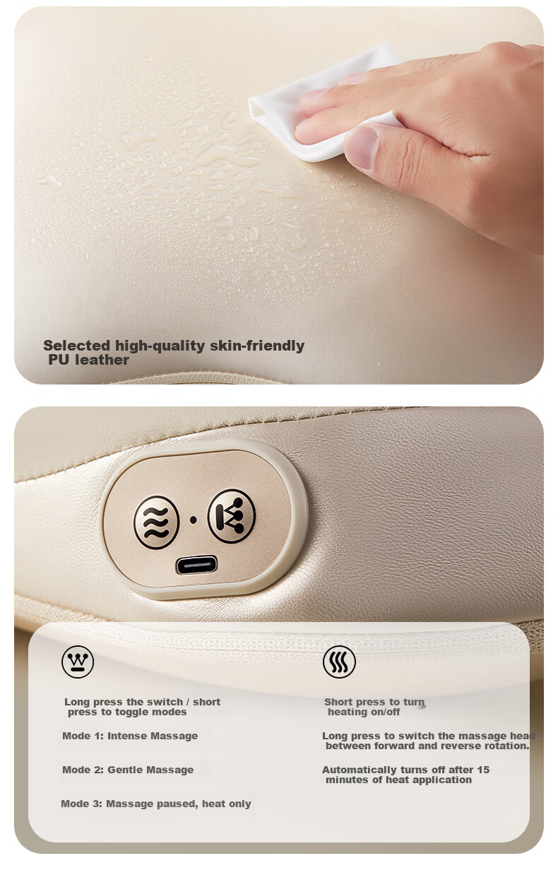 Westinghouse American Westinghouse [Mid-Autumn Festival Gift] BX6-C Waist Massager Shoulder Neck Lumbar Back Massage Device Massage Cushion Office Full Body Pillow for Elders 34